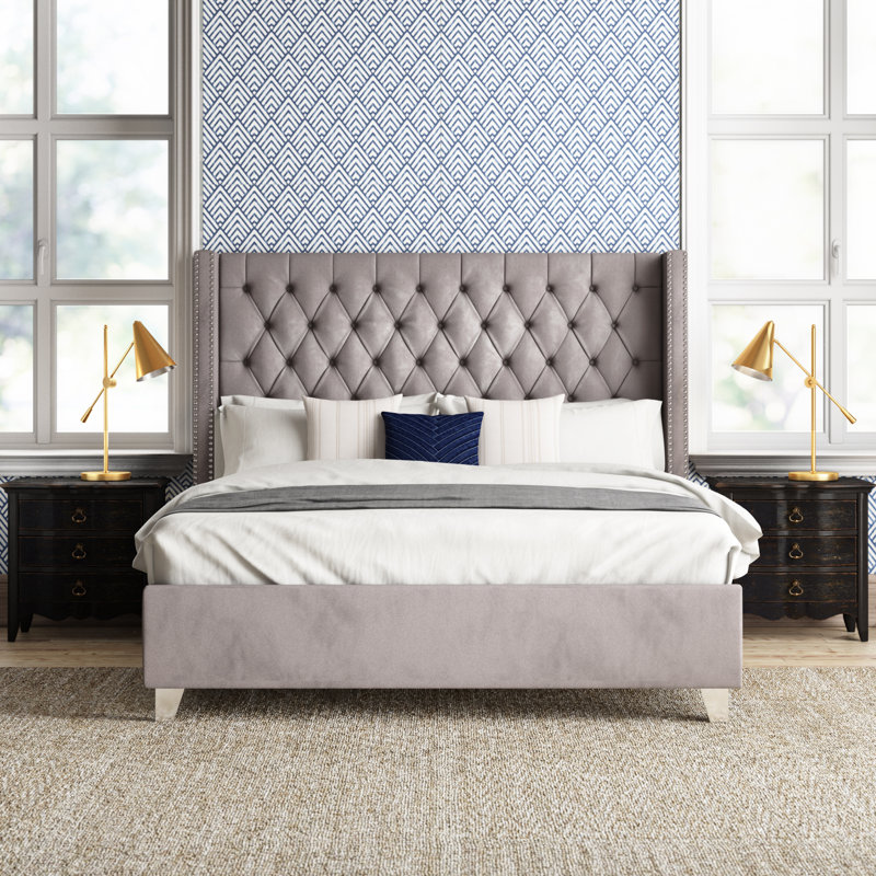 Jennie Upholstered Platform Bed Reviews Joss Main