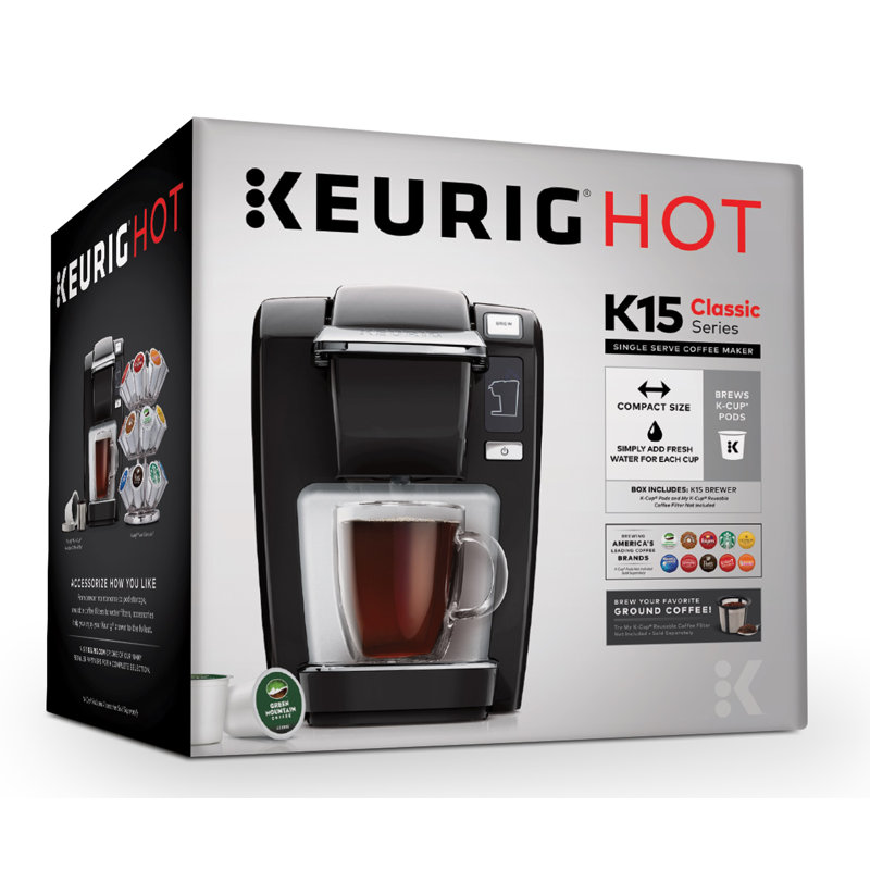 K MiniTM K15 Single Serve Cup Pod Coffee Maker K MiniTM K15 Single Serve Cup Pod Coffee Maker