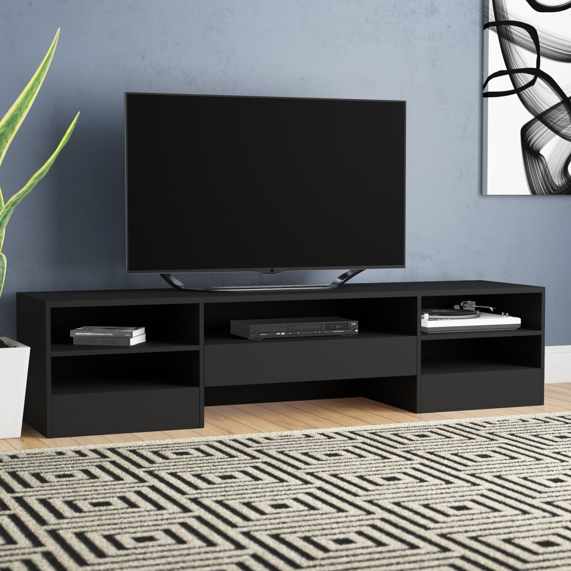 Ebern Designs Persephone Tv Stand For Tvs Up To 75 Reviews Wayfair