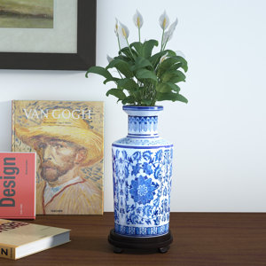 McGibbony Blue Floral Vase