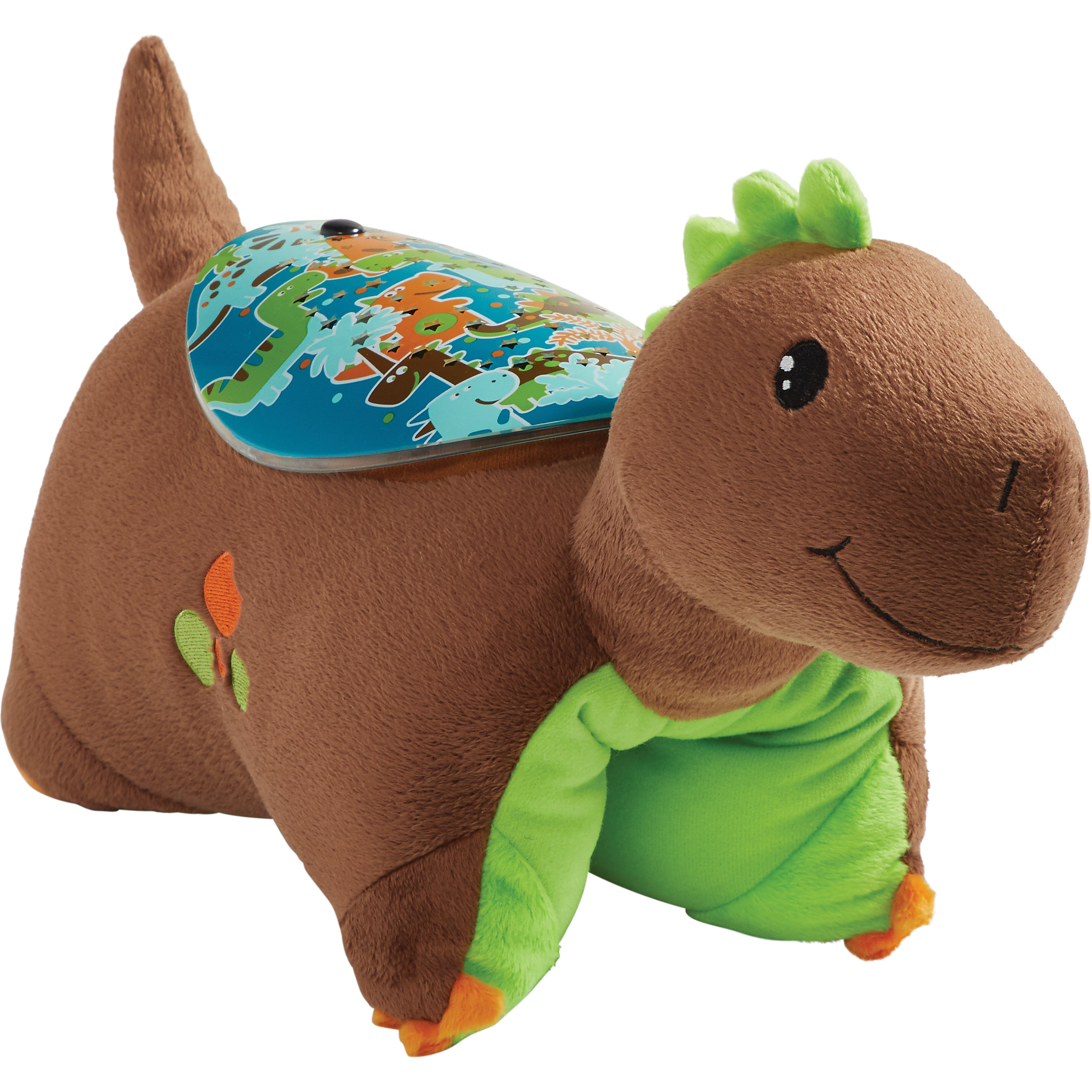Pillowpets Sleeptime Lite Brown Dinosaur Plush Night Light
