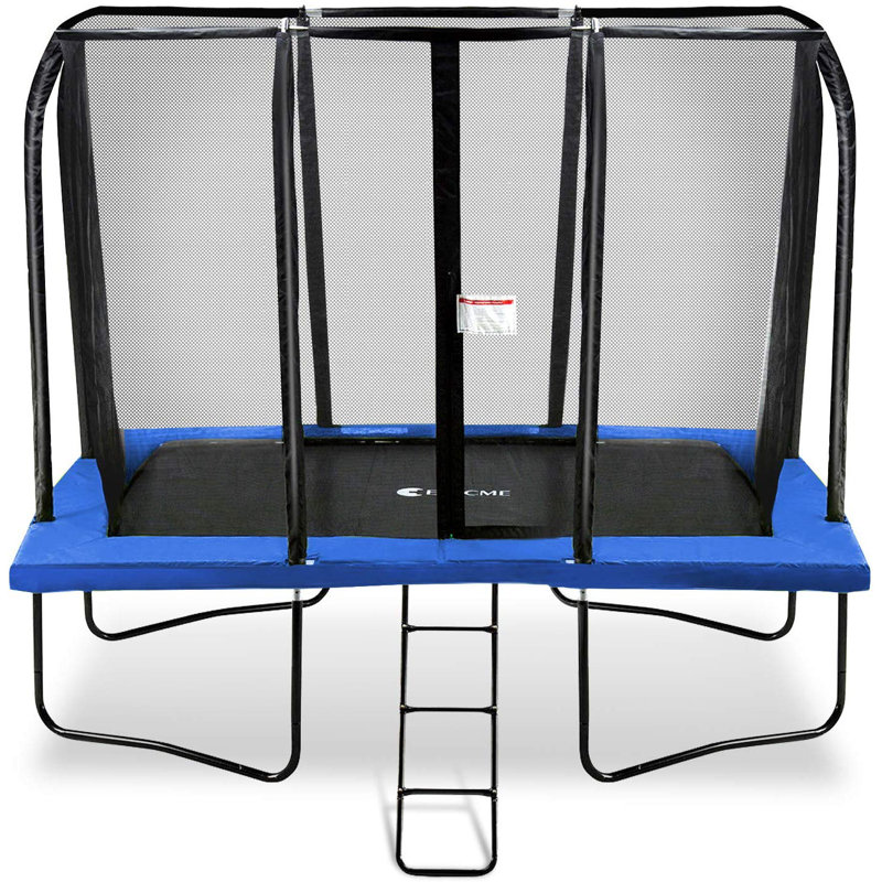 Exacme 7' Rectangle Backyard Trampoline with Safety Enclosure Wayfair Exclusive Wayfair