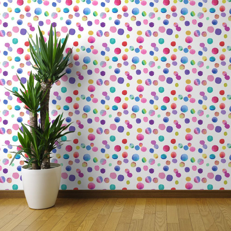 Cherries on Polka Dots Removable Matte Sticker Sheets Set