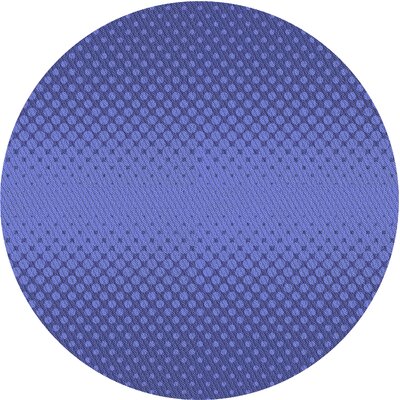 Wool Blue Area Rug East Urban Home Rug Size: Round 6'