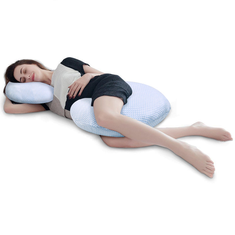 Arsuite Goodner C Shaped Medium Polyfill Body Pregnancy Pillow