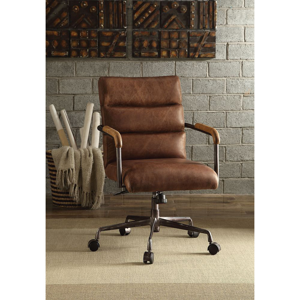 17 Stories Eastcotts Genuine Leather Task Chair Wayfair