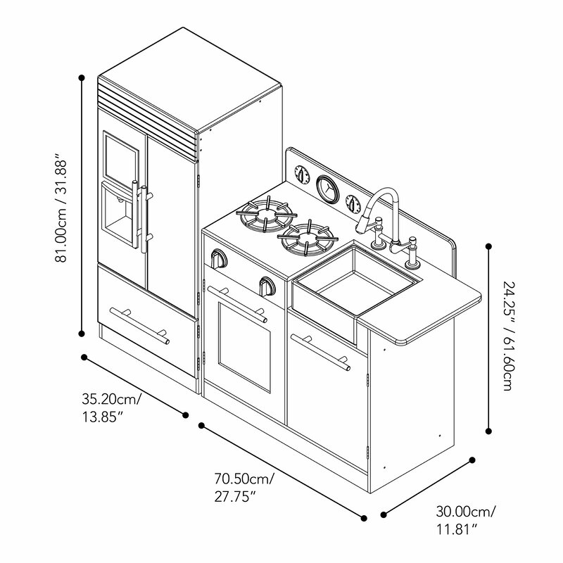 2 piece urban adventure play kitchen set