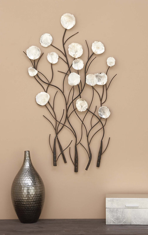 One Allium Way Maria Metal Capiz Wall Décor & Reviews ...