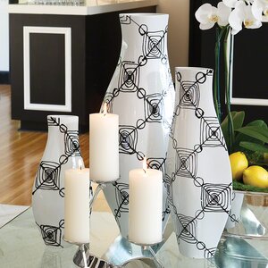 White/Black Ceramic Vase