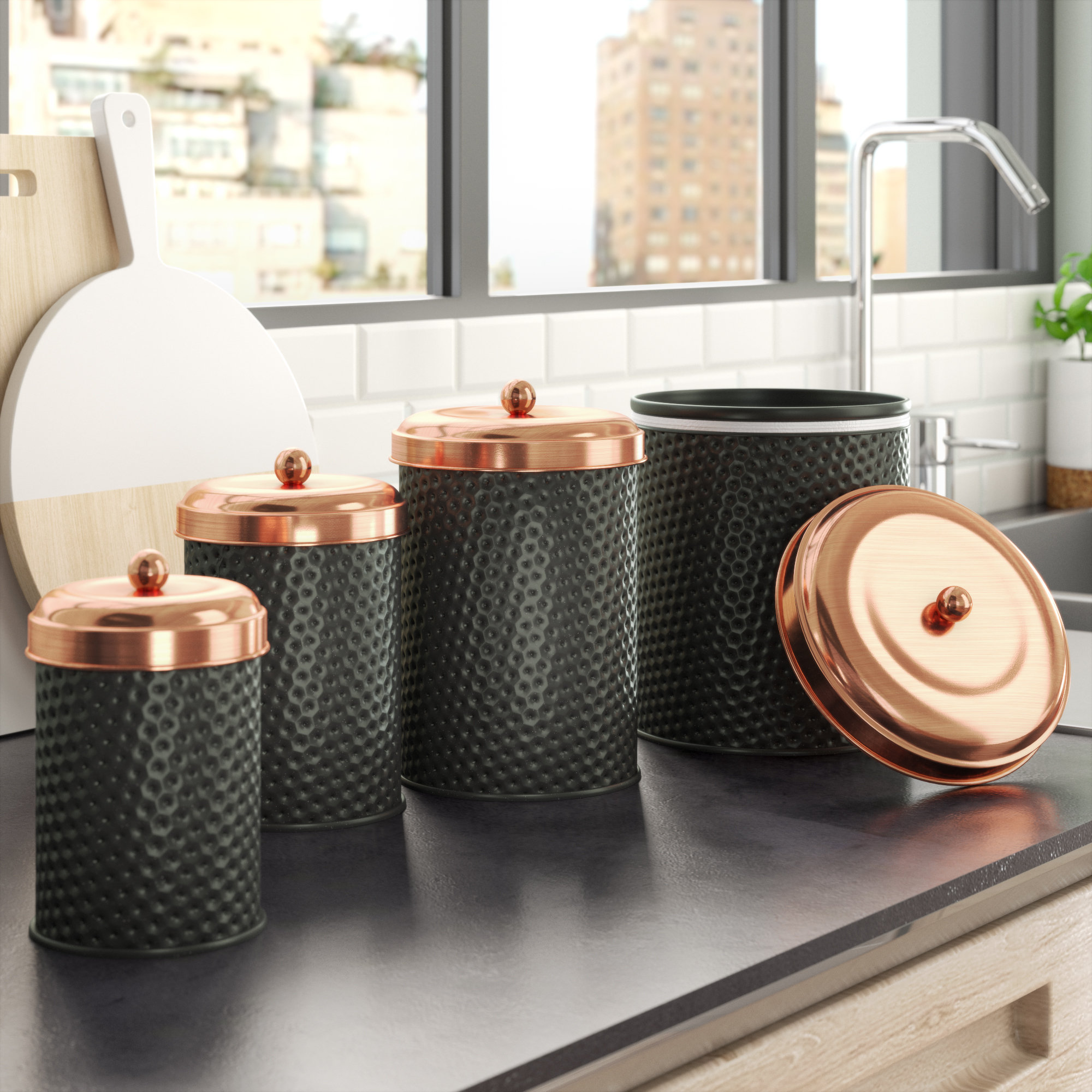 Langley Street Kitchen Canister Set Reviews Wayfair Langley Street Kitchen Canister Set