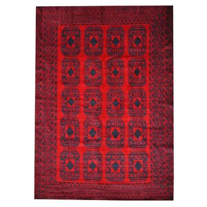 Balouchi Red/Black Area Rug