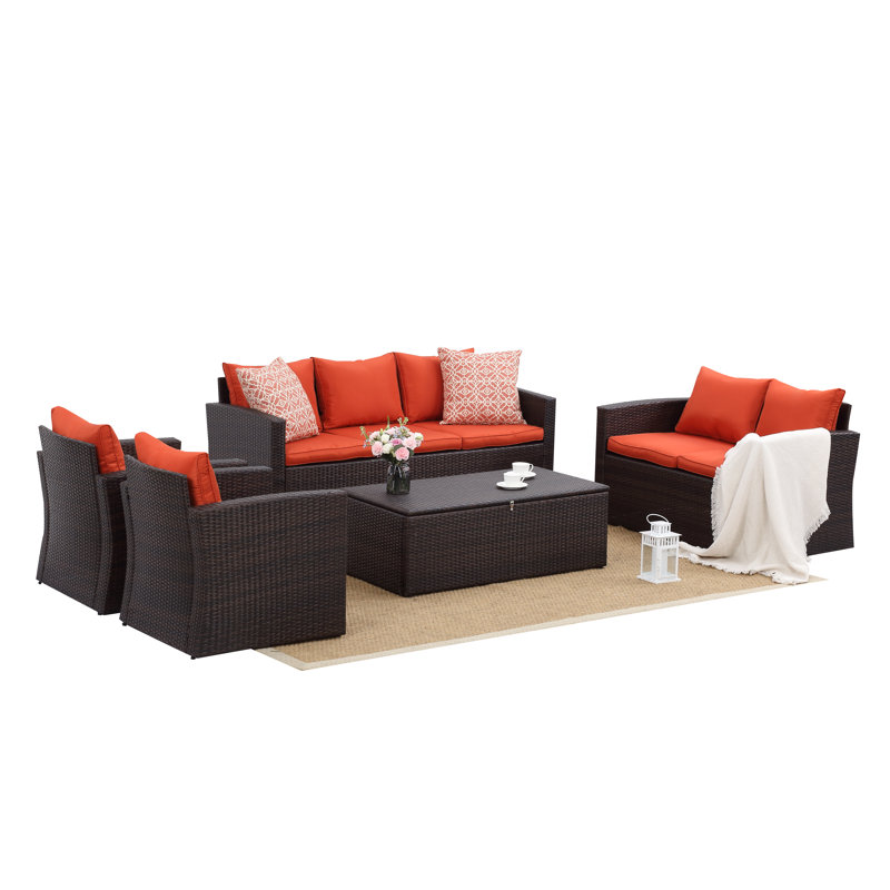 Latitude Run Arcangel 5 Piece Sofa Seating Group With Cushions