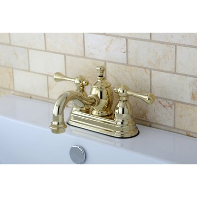 Victorian Centerset Bathroom Faucet with Drain Assembly Kingston Brass Finish: Polished Brass