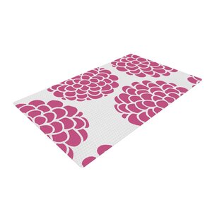 Pom Graphic Design Raspberry Blossoms Magenta/Pink Area Rug