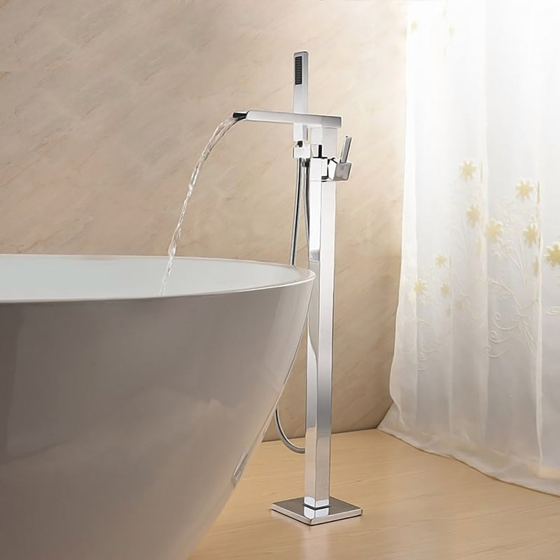 Jade Bath Vivian Single Handle Floor Mounted Freestanding Tub