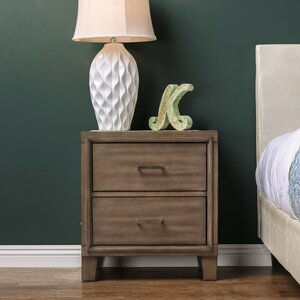 Leporis 2 Drawer Nightstand