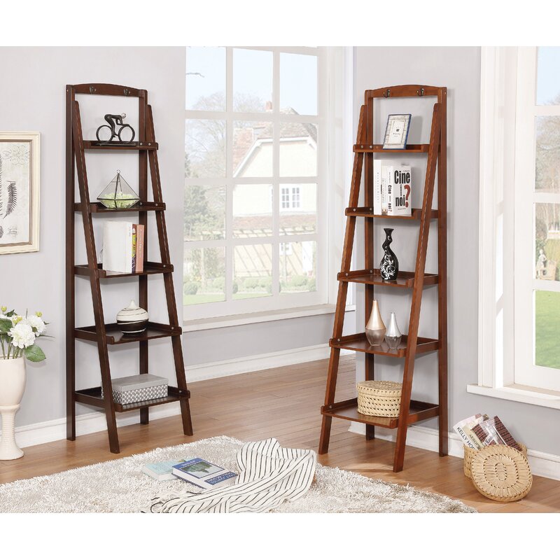Charlton Home Shellie Ladder Bookcase Reviews Wayfair
