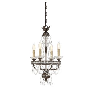Lurie 4-Light Crystal Chandelier