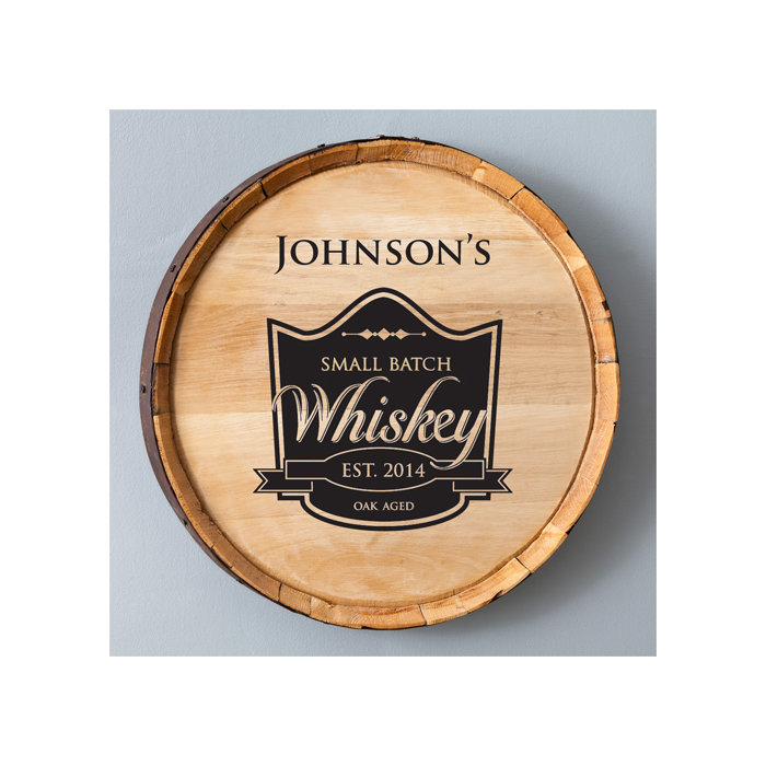 Jds Personalized Gifts Personalized Gift Whiskey Barrel Sign Wall