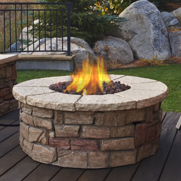 Real Flame Sedona Concrete Propane Fire Pit Table Reviews Wayfair