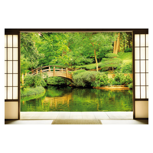 Lake View 2.9m x 4.32m Textured Matt Peel & Stick Wall Mural East Urban Home