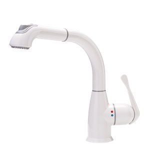 Lily Single Handle Deck Mounted Standard Kitchen Faucet with Pull Out