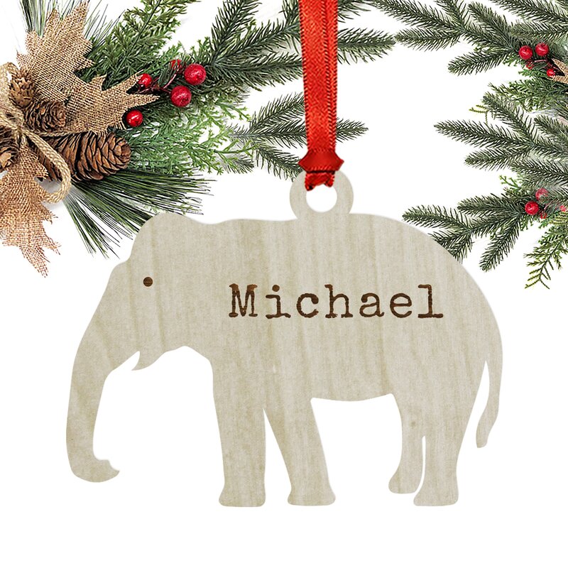 personalized wooden christmas tree ornaments