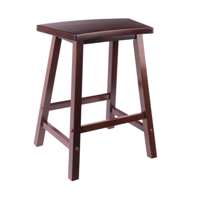 Katashi Fan Shape Counter Stool, Walnut Winston Porter