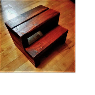 Rikard 2 Step Wood Stool Rikard 2 Step Wood Stool