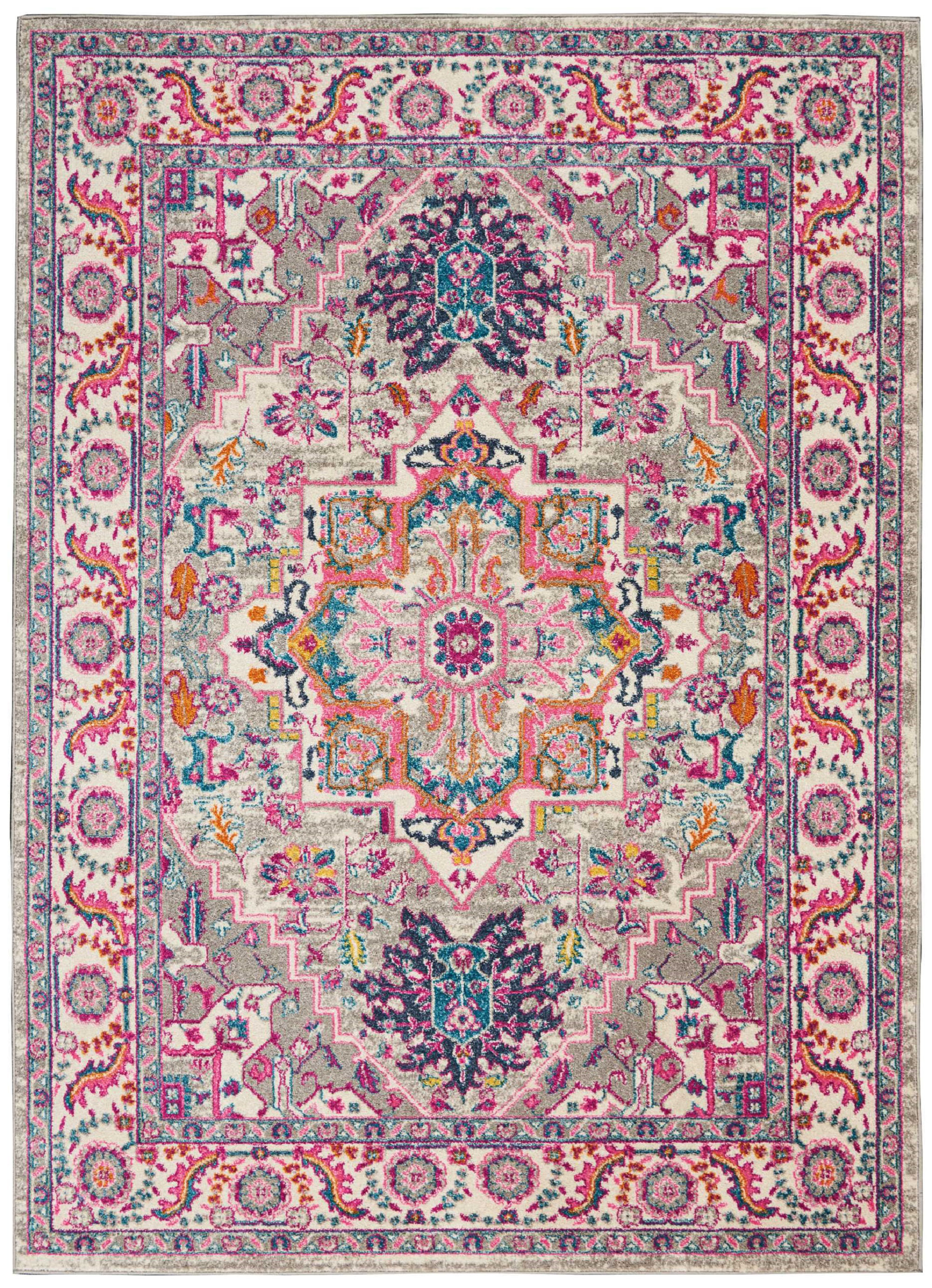 Blue Elephant Bradburn Power Loom Light Grey Pink Rug Reviews Wayfair Co Uk