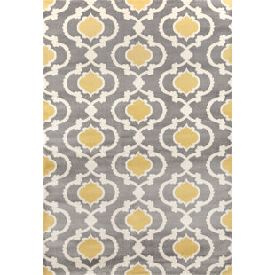 Gold Yellow Rugs You Ll Love Wayfair Melrose Polypropylene Gray Yellow Area Rug