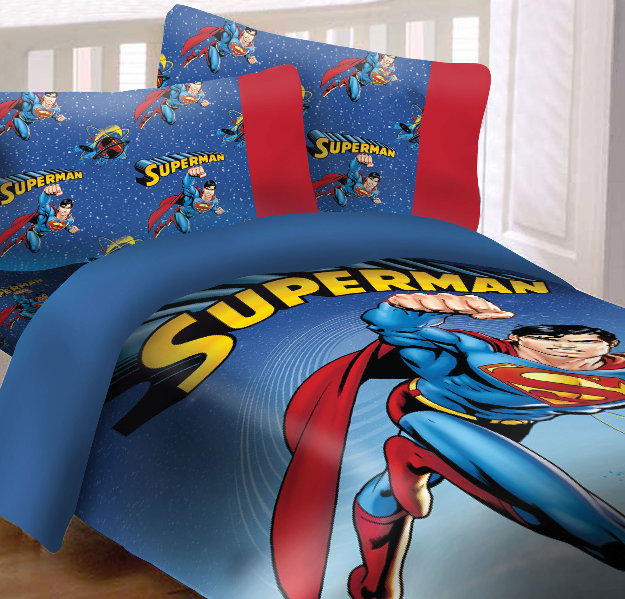 Crover Superman Universe Comforter Set Reviews Wayfair