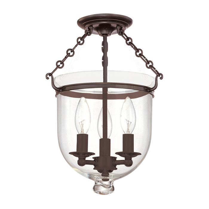 Hudson Valley Lighting Williamsburg Hampton 3 Light Semi Flush Williamsburg Hampton 3 Light Semi Flush