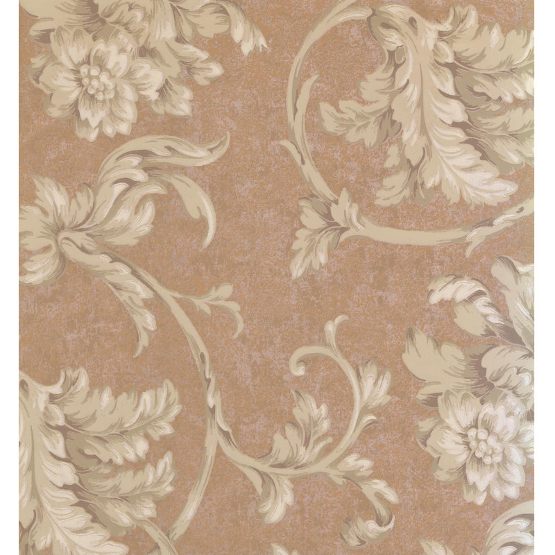 York Wallcoverings Floral Prepasted 27� L x 27" W