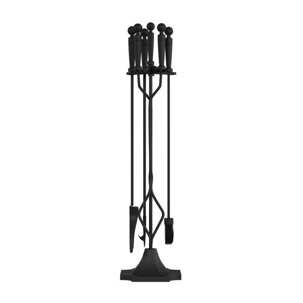 Lavish Home 5 Piece Wrought Iron Fireplace Tool Set Wayfair