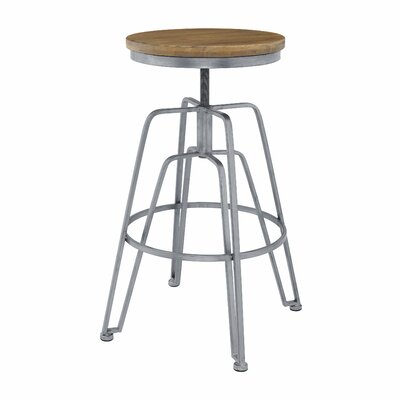 maureen swivel solid wood adjustable height bar stool