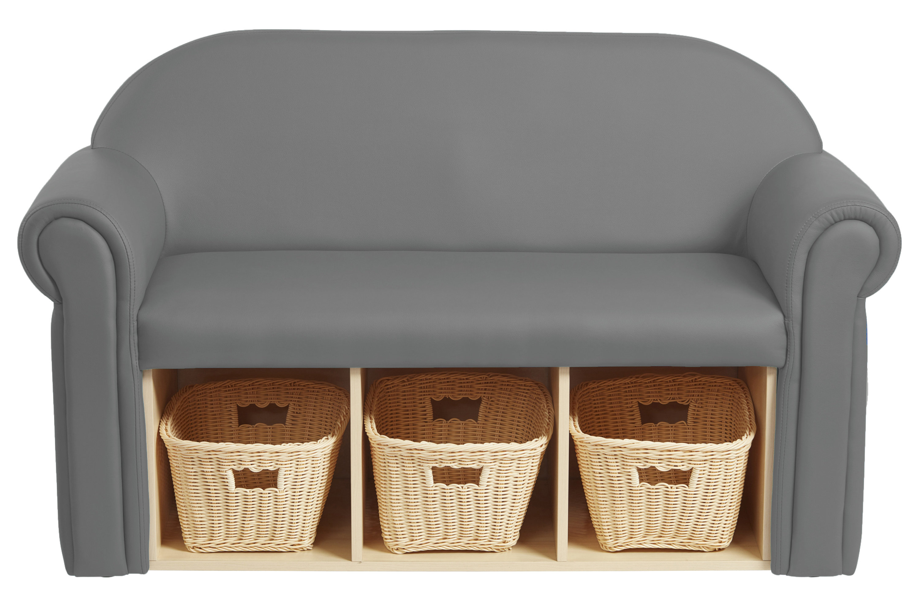 Factory Direct Partners Little Lux Youth Kids Sofa With Storage Little Lux Youth Kids Sofa With Storage