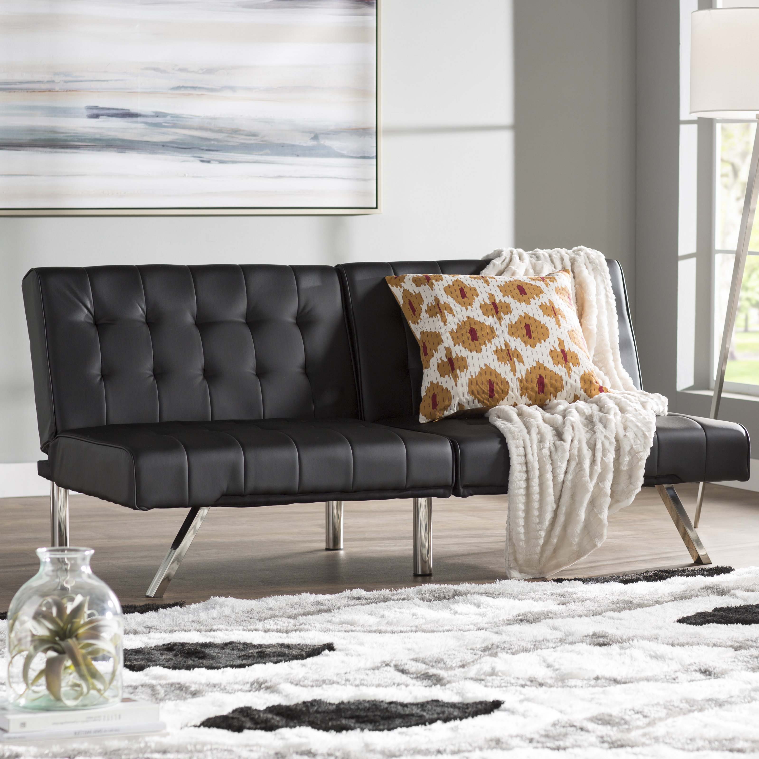 Wade Logan Littrell Convertible Sofa Reviews Wayfair Wade Logan Littrell Convertible Sofa