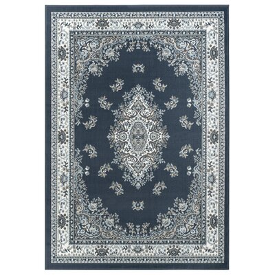 Windham Ivory/Navy Rug Astoria Grand Rug Size: Rectangle 3' x 5'