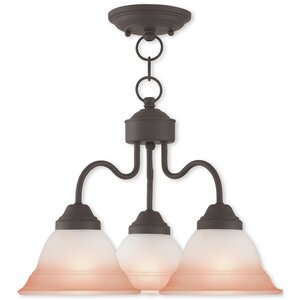 Stoudt 3-Light Shaded Chandelier