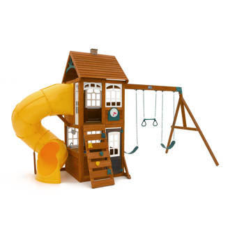 huntington resort wooden swing set