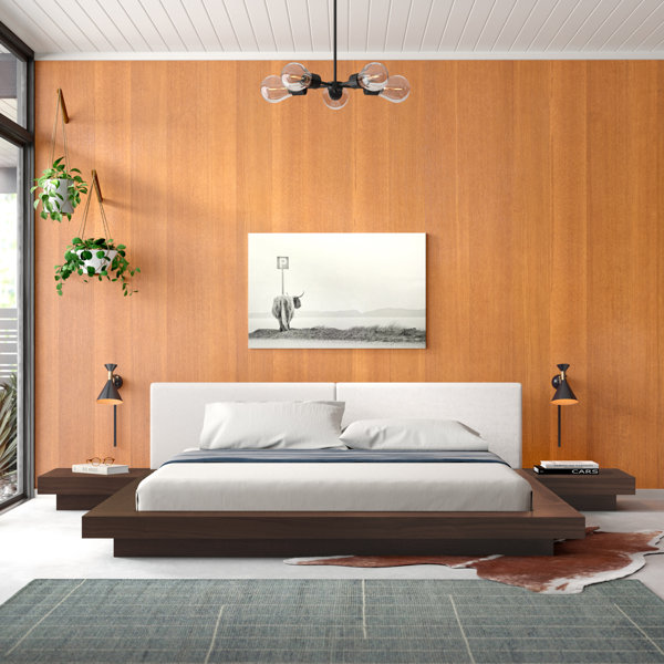 AllModern Zetta Upholstered Platform Bed & Reviews | Wayfair
