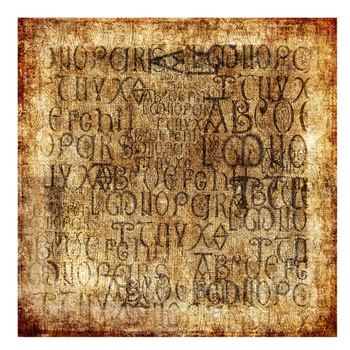 Old Letters 3.36m x 336cm Wallpaper East Urban Home