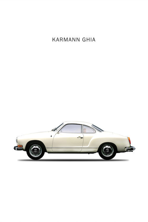 East Urban Home 1970 Volkswagen Karmann Ghia Graphic Art Print On Canvas
