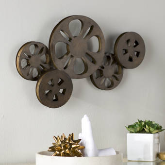 Brayden Studio Decorative Movie Reel Sculpture Wall Decor