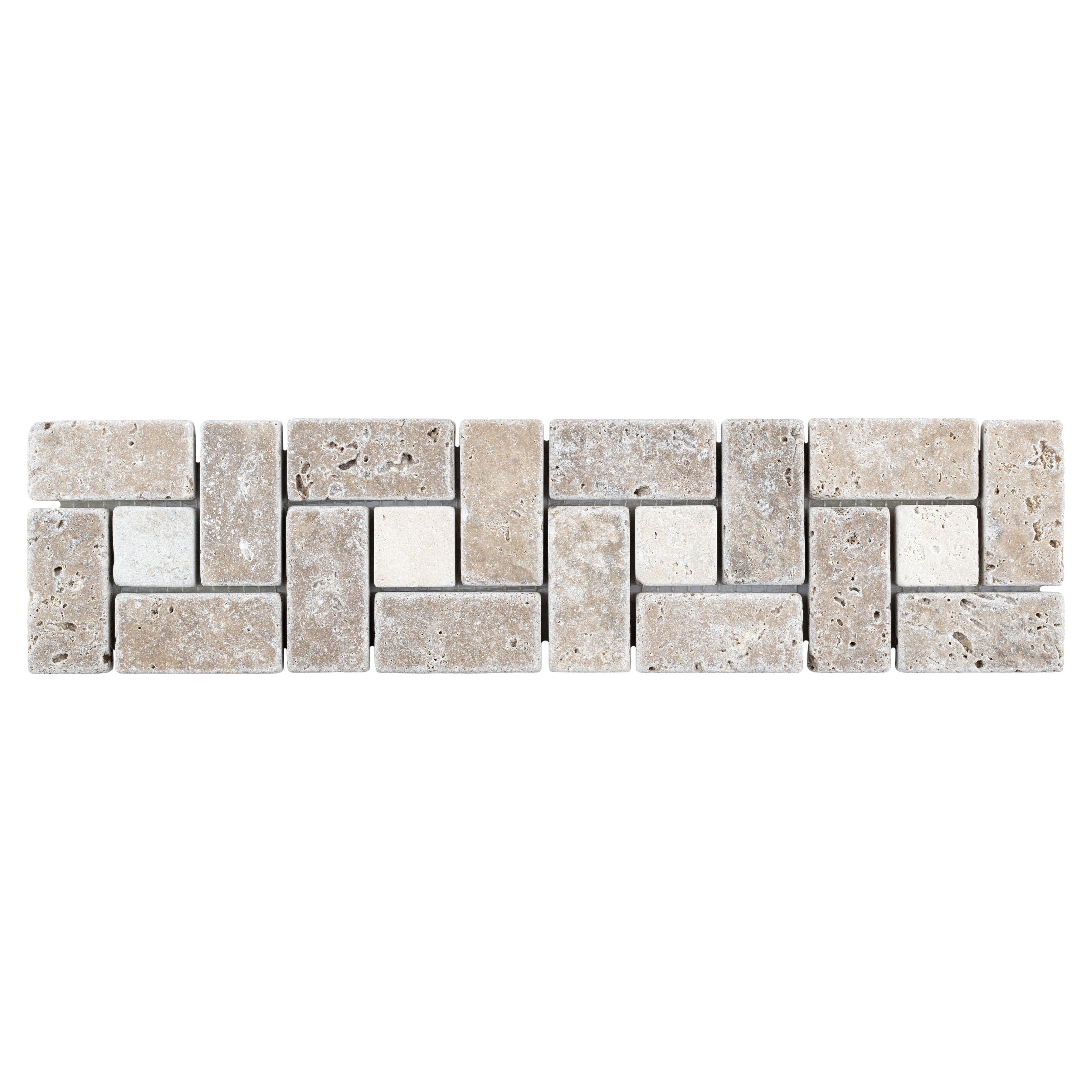 Elitetile Boutin 12 X 3 Travertine Spiral Trim Listello Border Travertine Spiral Trim Listello Border