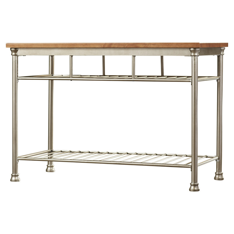 Haleakal Kitchen Island Prep Table with Manufactured Wood ...