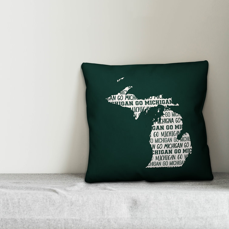 ArtVerse Katelyn Smith 16 x 16 Spun Polyester Ohio Love Pillow ArtVerse Katelyn Smith 16 x 16 Spun Polyester Ohio Love Pillow