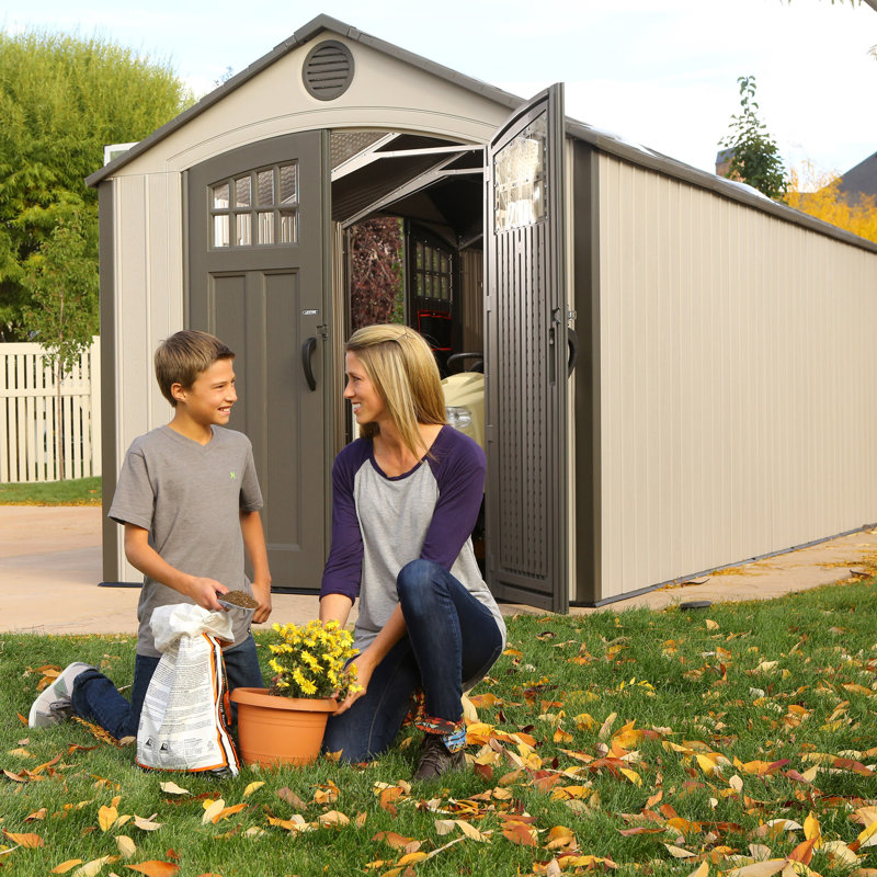 Lifetime 20 ft. W x 8 ft. D Metal Storage Shed &amp; Reviews 