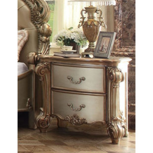 36 Inch Wide Nightstand Wayfair Stuckey Wooden 2 Drawer Nightstand
